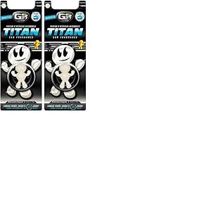GS27 - D&eacute;sodorisant Voiture &agrave; Clipser Titan 3D - Parfum Voiture 100% Fran&ccedil;ais - Fra&icirc;cheur Polaire (Lot de 2)