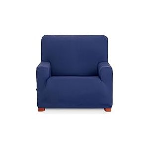 ECOMMERC3 Housse de canapé 1 Place Universelle et Polyvalente - Housse de canapé de Couleur Bleue protectrice Facile à Placer pour Dossier, siège et accoudoirs, Bleu