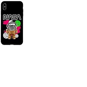 NASA Ours en Peluche Astronaute Stamford Drôle Worm Logo Coque pour iPhone XS Max