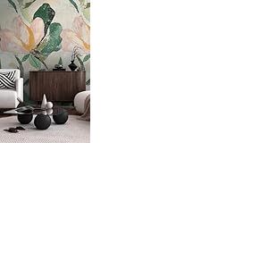 Livingwalls COSMOPLITAN 791443 Papier peint photo intiss&eacute; Motif floral Vert, beige, rose 8,80 x 0,53 m