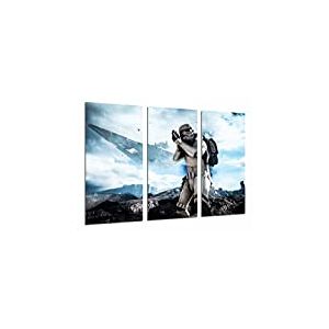 Tableau sur bois, Star Wars Army Darth Vader, Battle Soldier Ship, 97 x 62 cm, impression de qualité photo. Réf. 27011