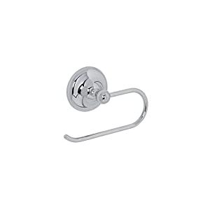 Croydex Flexi-Fix Grosvenor Porte-Rouleau de Papier Toilette, Finition chromée, vis ou Colle, Accessoires de Salle de Bain, Plaque Universelle en X, Installation sans perçage, Toutes Les Fixations