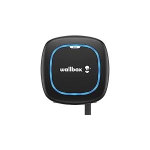 Wallbox Pulsar Max, Chargeur pour Véhicules Électrique (22 KW, Type 2, Wi-FI, Bluetooth, OCPP, Intérieur/Extérieur, 7m, Installation Facile), Noir