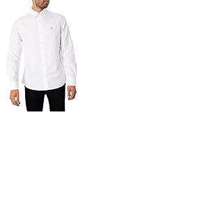 GANT Shirt Chemise Oxford Coupe Slim, White, L Homme