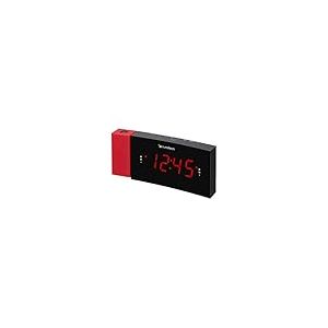 Sunstech FRDP3 Radio portable Horloge Numérique Noir, Rouge - Radios portables (Horloge, Numérique, FM, LED, 3,05 cm (1.2"), Noir, Rouge)