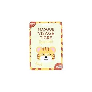 Feel Natural - Masque Hydratant Intense et Rapide - Visage Tigre - En Tissu - Soin Visage - Anti Ride - Anti Cernes - Nettoyant - Revitalisant - Revivifiant - D&eacute;toxifiant