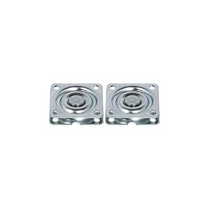 cyclingcolors Plateau Rotatif TV tournette à Bille carré à roulement à Billes 57 x 57 mm 50 Kg Plaque Pivotant Meuble HiFi Présentoir Tournant Support Ecran Ordinateur (Lot de 2)