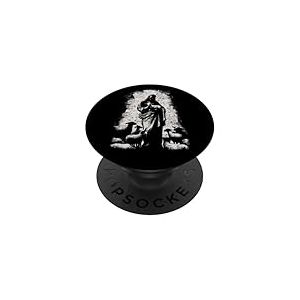 Streetwear Vintage chr&eacute;tien r&eacute;tro en Forme de Mouton Jesus Shepherd PopSockets PopGrip Adh&eacute;sif