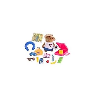 B. toys Li'l Woodzeez - Ensemble de Voyage - Jeu de Voyage Miniature - Jouet &eacute;cureuil avec Accessoires - Figurine Petit Animal - Jeu pour Enfants - 3 Ans et +