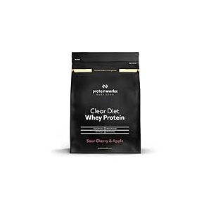 Clear Diet Whey Protein Isolate | Cerise Acidulée Et Pomme | Shake Protéiné Aromatisé, Avec Édulcorant Ajouté | Protein Works | 500G