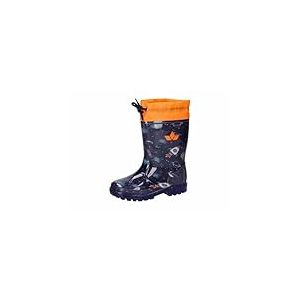 Lico Powerlight W Blinky Bottes en caoutchouc unisexes pour enfant, bleu marine/orange, taille 21 EU, Bleu marine/orange, 21 EU