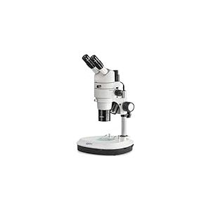 Microscope à Zoom Stéréo [Kern Ozs 574] Le Grand Zoom Parallèle pour L'utilisateur Professionnel, Tube : Trinoculaire, Oculaire : Hwf 10X Ø22 mm, Champ de Vision : Ø27,5 - 2,75 mm, Objectif : 0,8X - 8X, Statif : S