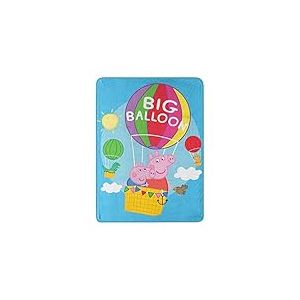 Northwest Peppa Pig Micro Raschel Couverture 116,8 x 152,4 cm Grand Ballon