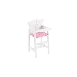 KidKraft Lil' Doll Chaise Haute en Bois de Poupée Bébé, Accessoire Poupon, Jouet Enfant dès 3 Ans, 61101