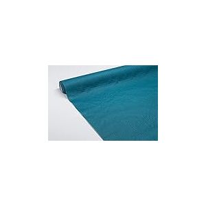 LE NAPPAGE ARTS DE LA TABLE Nappe en Papier gaufré Bleu Canard - 1.18x20m