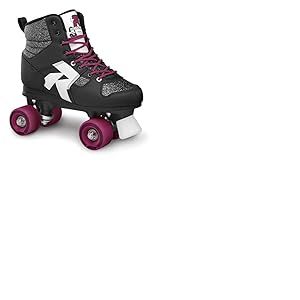 Roces Mod&egrave;le Disco Palace Roller Skates, Patins &agrave; Roulettes, Quad Rollers, pour Femme et Homme, Mixte, Blanc / Noir