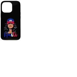 Drapeau Haïtienne Fille Haïti Fière Haïtienne Femmes Haïti Coque pour iPhone 13 Pro