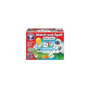 Orchard Toys Match and Spell Next Steps, Educational Spelling Game Age 5+, Helps Teach Phonics and Word Building Using Sounds and Blends.