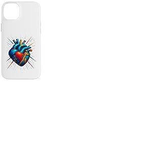 Cœur en acier incassable, inarrêtable, sans chaîne. Coque pour iPhone 14 Plus