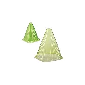 Relaxdays Cloche à Salade, Lot de 24, PVC, Protection Contre Le Gel et Les escargots, H x L x P : 22 x 19 x 19 cm, Vert