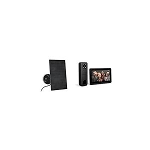 SCS Sentinel - Pack de 2 produits : 1 Panneau Solaire Heyview Air + 1 Interphone Vidéo sans Fil HeyView AIR - Portée 350m - Vision Nocturne Couleur