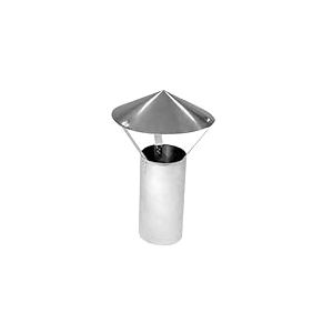Kamino-Flam Chapeau de Cheminée Pare-Pluie Ø 120 mm, Sortie de Toit en Acier Aluminié à Chaud Résistant à la Chaleur, Chapeau Chinois pour Conduit de Cheminée Conforme à la Norme EN 1856-2