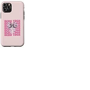 Echo Tech Technicienne en échocardiographie Fille Coquette Bow Rose Coque pour iPhone 11 Pro