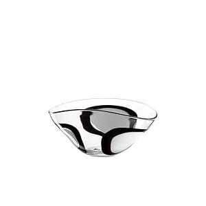 LEONARDO HOME OCCHI BIANCHI Bol • 1 pièce • Bol en verre avec motif artistique • Attire tous les regards sur la table ou le buffet • Pour fruits, collations ou décoration • Hauteur 16,5 cm
