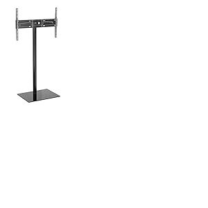 Meliconi STAND 600 FLOOR Support TV sur pied avec colonne en aluminium résistante,pour orienter le téléviseur à l'horizontale ou à la verticale, de 50" à 82" pouces,VESA 200-300-400-600 Made in Italy