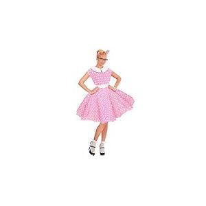 W WIDMANN MILANO Party Fashion - Costume Rock'n'Roll, mode des ann&eacute;es 50, robe avec jupon, ceinture, bandeau pour les cheveux, d&eacute;guisements de carnaval