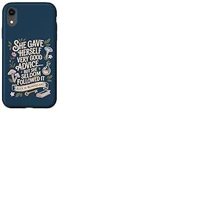 Very Good Advice Alice au Pays des Merveilles Citation Coque pour iPhone XR