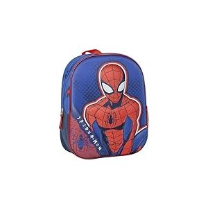 CERDÁ LIFE'S LITTLE MOMENTS Sac à dos d'école Spider-Man pour enfants avec motif bleu et rouge - Sac à dos Spiderman durable et léger avec grand compartiment et bretelles rembourrées