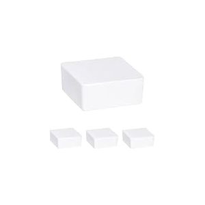 WENKO D&eacute;shumidificateur d'int&eacute;rieur Cube - recharge de 500 g au parfum d'orange, Chlorure de calcium, 10 x 5 x 10 cm, Blanc (Lot de 4)