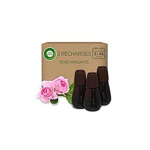 Air Wick Recharges Diffuseur Parfum Rose - Essential Mist aux Huiles Essentielles - 20 ML, Lot de 3