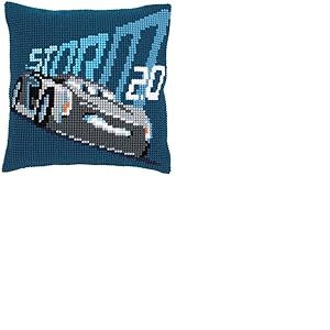 Vervaco Kit de Coussin au Point de Croix, Disney, Cars - Jackson Storm