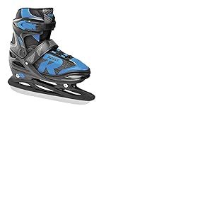 Roces Jokey Ice 2.0 Boy Patins à Glace réglables Enfants, Noir/Bleu, 38-41