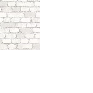 marburg Papier peint Pierre blanc aspect brique effet 3D pour chambre à coucher salon ou cuisine papier peint aspect pierre 10,05m x 0,53m 58412