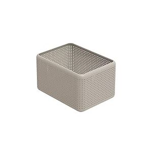 Rotho Madei Boîte de rangement 13l, Plastique (PP) sans BPA, cappuccino, 13l (32.6 x 23.8 x 18.8 cm)