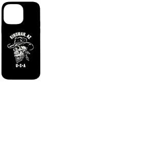 Kingman Arizona USA Tête de Mort de Cowboy Vieilli Coque pour iPhone 14 Pro Max