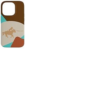 Adorable rod&eacute;o Country et Western pour Les Amateurs de Chevaux et Les Cowgirl Coque pour iPhone 14 Pro