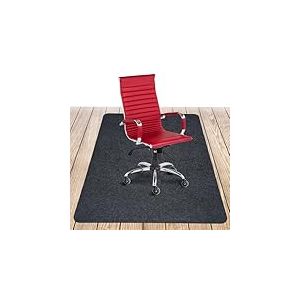 COSYLAND Tapis Chaise de Bureau 90 × 120 cm – Antidérapant, Protège-Sol pour Chaise à roulettes, Tapis de Sol pour Parquet et Sols Durs – Gris