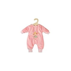 Heless 2581 - Barboteuse pour poupée Princesse Emily, en Rose, avec Broderie de Princesse, pour poupées et Animaux en Peluche de 35-45 cm
