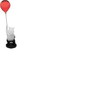 Kare Figurine décorative Design - Ballon Hippopotame - Multicolore - Accessoire de Maison - Motif Animal - Fait à la Main - 69 x 24 x 18 cm (H x l x P)