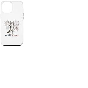 Coyote Sauvage et Libre Coyote dr&ocirc;le et Patriotique du 4 Juillet Coque pour iPhone 12 Pro Max