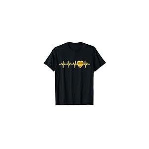 Latido du cœur et drapeau Catalan Pulls d'ECG T-Shirt