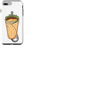 Burrito Hameçon Appât Poisson Lotte Pêche Pêcheur Burritos Coque pour iPhone 7 Plus/8 Plus