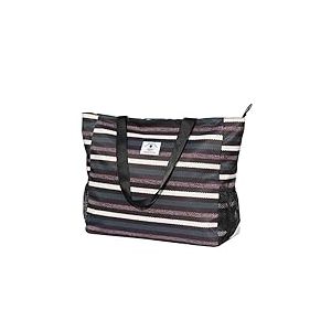 Grand Sac de Plage résistant à l'eau léger 20 Pouces pour Femme Oversize Sac fourre-Tout pour Salle de Sport, Plage, Voyage, Piscine, Yoga, infirmière