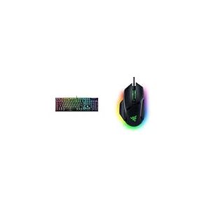 Razer BlackWidow V4 X - Clavier Gaming m&eacute;canique Chroma RGB AZERTY-Layout | Noir & Basilisk V3 - Souris Gaming Filaire Noir