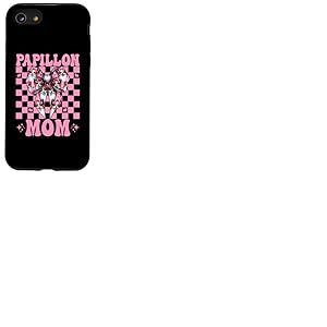 Papillon Maman Chien Mama F&ecirc;te des M&egrave;res Coquette Noeud Rose Coque pour iPhone SE (2020) / 7/8