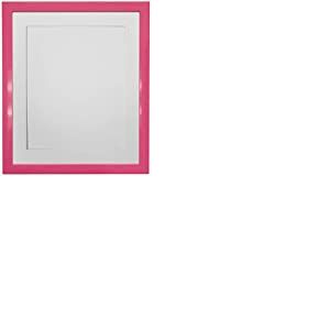 FRAMES BY POST Cadre Photo 1,9 cm Rose avec Contour Blanc 50 x 40 cm, Taille de l'image 38 x 25 cm, Verre en Plastique